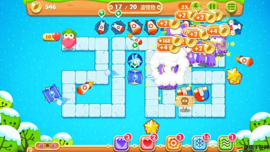 保衛蘿卜2極地冒險攻略揭秘，第93關金蘿卜獲取策略，解鎖極地智慧守護璀璨金色寶藏