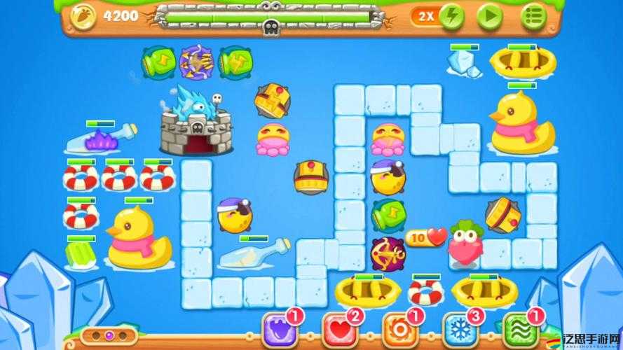 保衛(wèi)蘿卜2極地冒險攻略，第39關(guān)冰川金蘿卜全解析，揭秘極地冰川終極防御策略