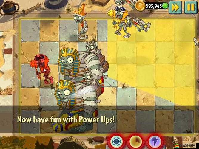 植物大戰(zhàn)僵尸2中文版，埃及場(chǎng)景堅(jiān)不可摧第二關(guān)高效通關(guān)策略解析
