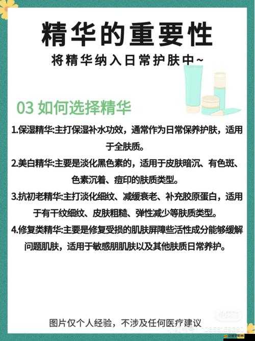 精華液一區與二區的區別究竟在哪里