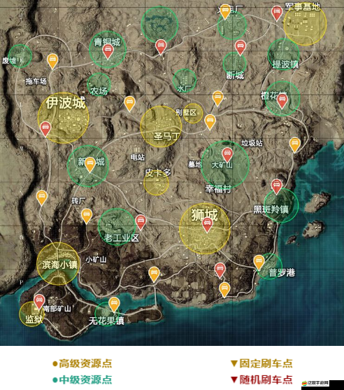 和平精英反重力摩托刷新點位置全解析，軍事基地、皮卡多、訓練基地等熱門跳傘點揭秘
