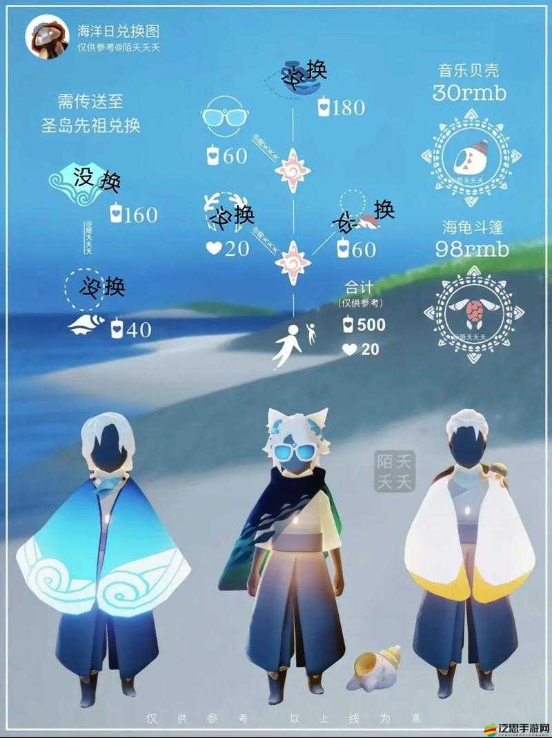 光遇海洋斗篷蠟燭需求及海洋節兌換圖全面深度解析