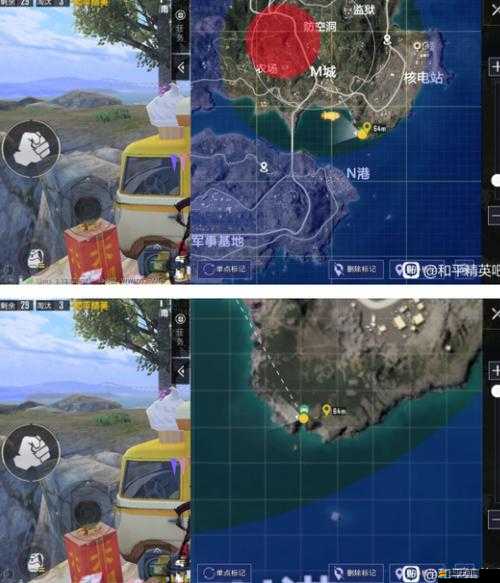 和平精英廢墟打卡點全面探索，揭秘隱藏廢墟中的愛心小島具體位置