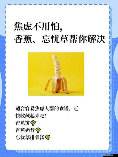 香蕉和忘憂草對焦慮的影響成片已正式發布：探索天然植物的心靈撫慰力量