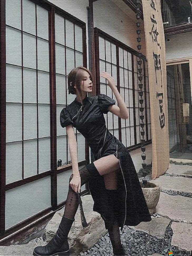 旗袍黑絲誘惑性感茶藝老師來家教學遭我強行插入：蜜桃視頻精彩呈現