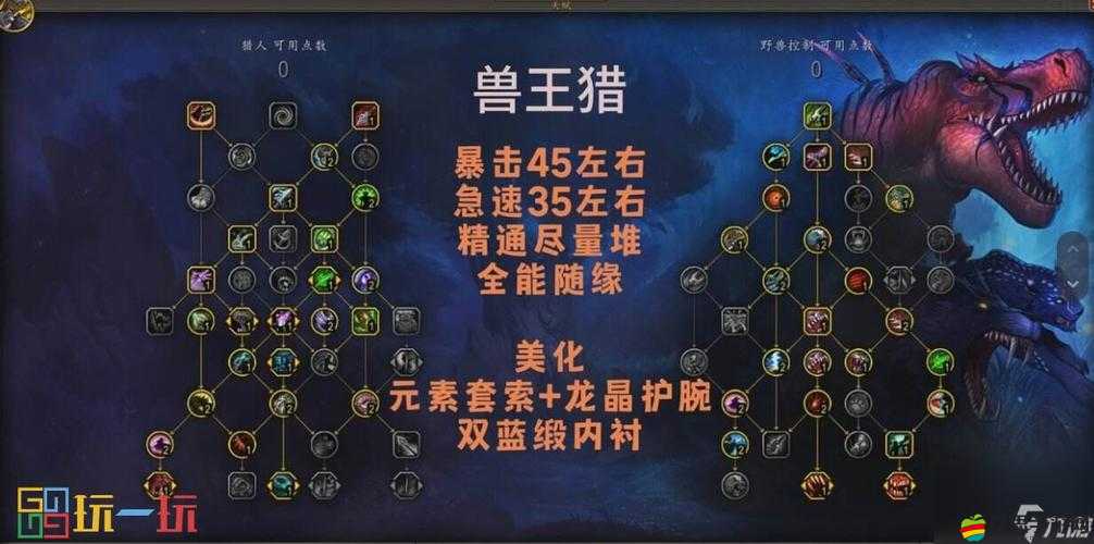 魔獸世界9.0獸王獵人天賦加點攻略，提升輸出與生存能力的最佳選擇