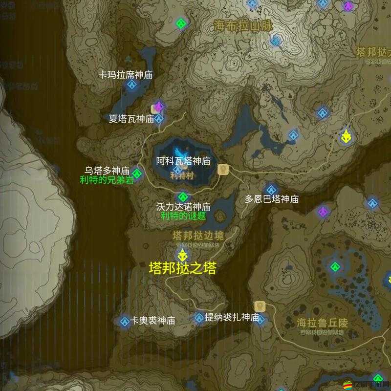 塞爾達傳說神廟位置高清地圖，探險家終極指南，助你輕松解鎖所有神廟