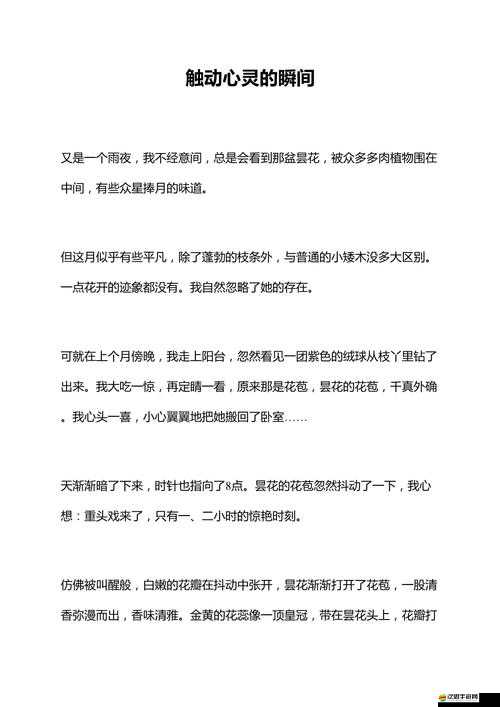 講講自己第一次感受真實(shí)：那些觸動(dòng)心靈的瞬間與成長