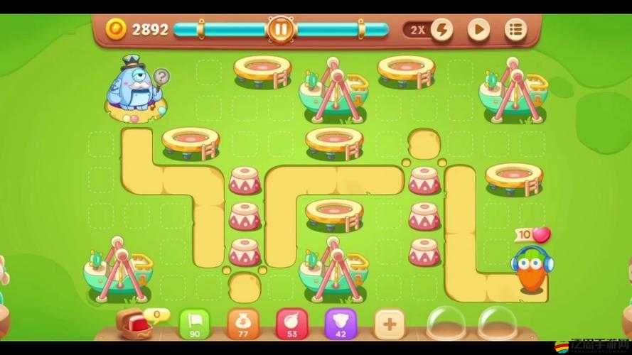 保衛(wèi)蘿卜3游樂場第14關(guān)金蘿卜攻略：5步通關(guān)技巧+炮塔布局路線規(guī)劃詳解（附隱藏彩蛋解析）